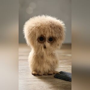 Vintage Inuit Sealskin Ookpik Owl Figurine Native Art 1960s